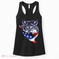American Wolf USA Bandanna Women's Tank Top thumb 0