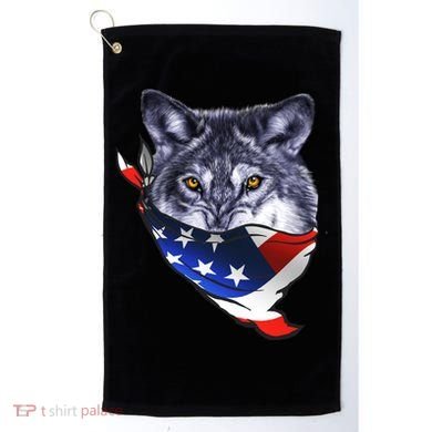 American Wolf USA Bandanna Golf Towel