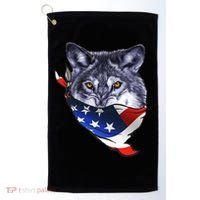 American Wolf USA Bandanna Golf Towel thumb 0