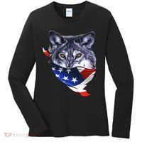American Wolf USA Bandanna Women's Long Sleeve Shirt thumb 0