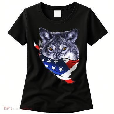 American Wolf USA Bandanna Women's T-Shirt