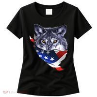 American Wolf USA Bandanna Women's T-Shirt thumb 0