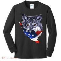 American Wolf USA Bandanna Kids Long Sleeve Shirt thumb 0