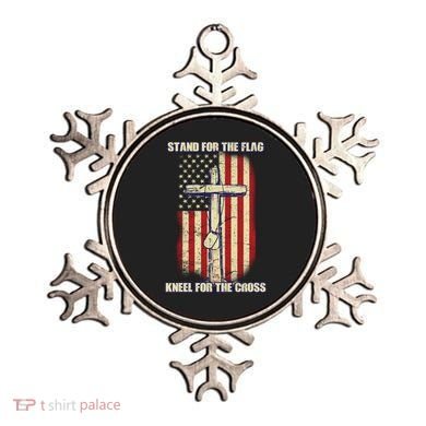 Americans Stand For The Flag Kneel For The Cross Ornament