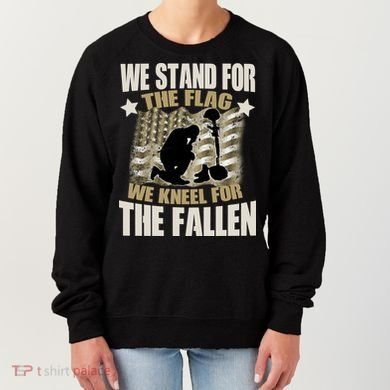 Americans We Stand For The Flag Kneel For The Fallen Women's Sweatshirt