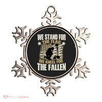 Americans We Stand For The Flag Kneel For The Fallen Ornament thumb 0