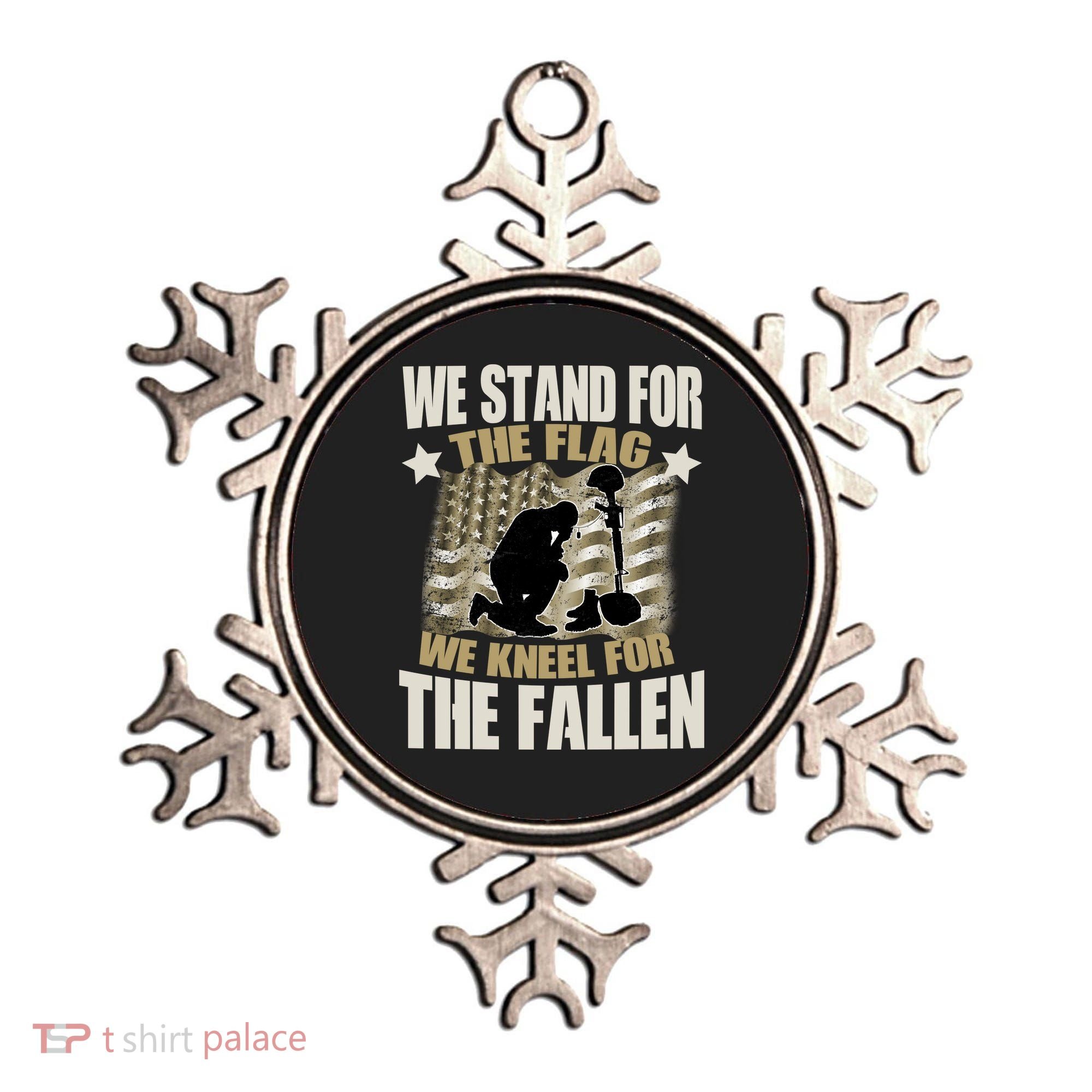 Americans We Stand For The Flag Kneel For The Fallen Ornament