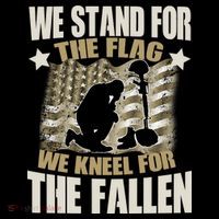 Americans We Stand For The Flag Kneel For The Fallen Women's Tank Top thumb 5