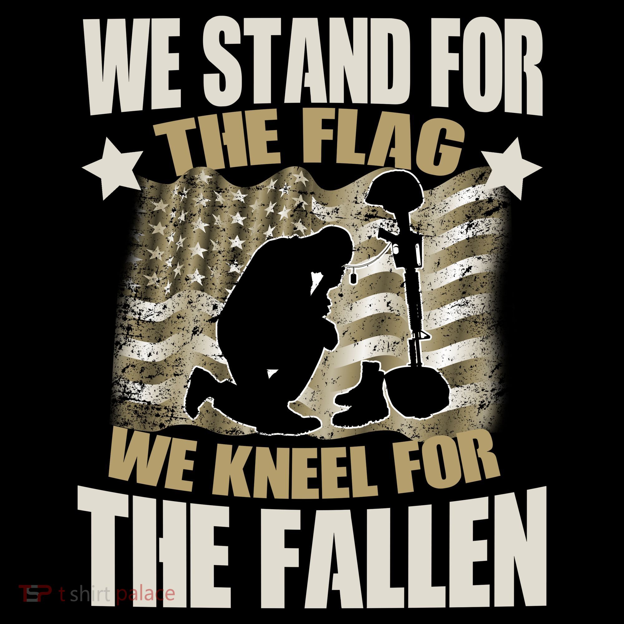 Americans We Stand For The Flag Kneel For The Fallen Women's Tank Top
