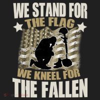 Americans We Stand For The Flag Kneel For The Fallen Hat thumb 2