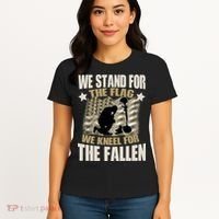 Americans We Stand For The Flag Kneel For The Fallen Women's T-Shirt thumb 4