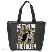 Americans We Stand For The Flag Kneel For The Fallen Tote Bag thumb 0