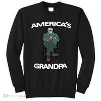 America's Grandpa Bernie Sanders Mitten Meme Sweatshirt thumb 0