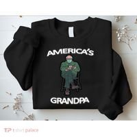 America's Grandpa Bernie Sanders Mitten Meme Sweatshirt thumb 2