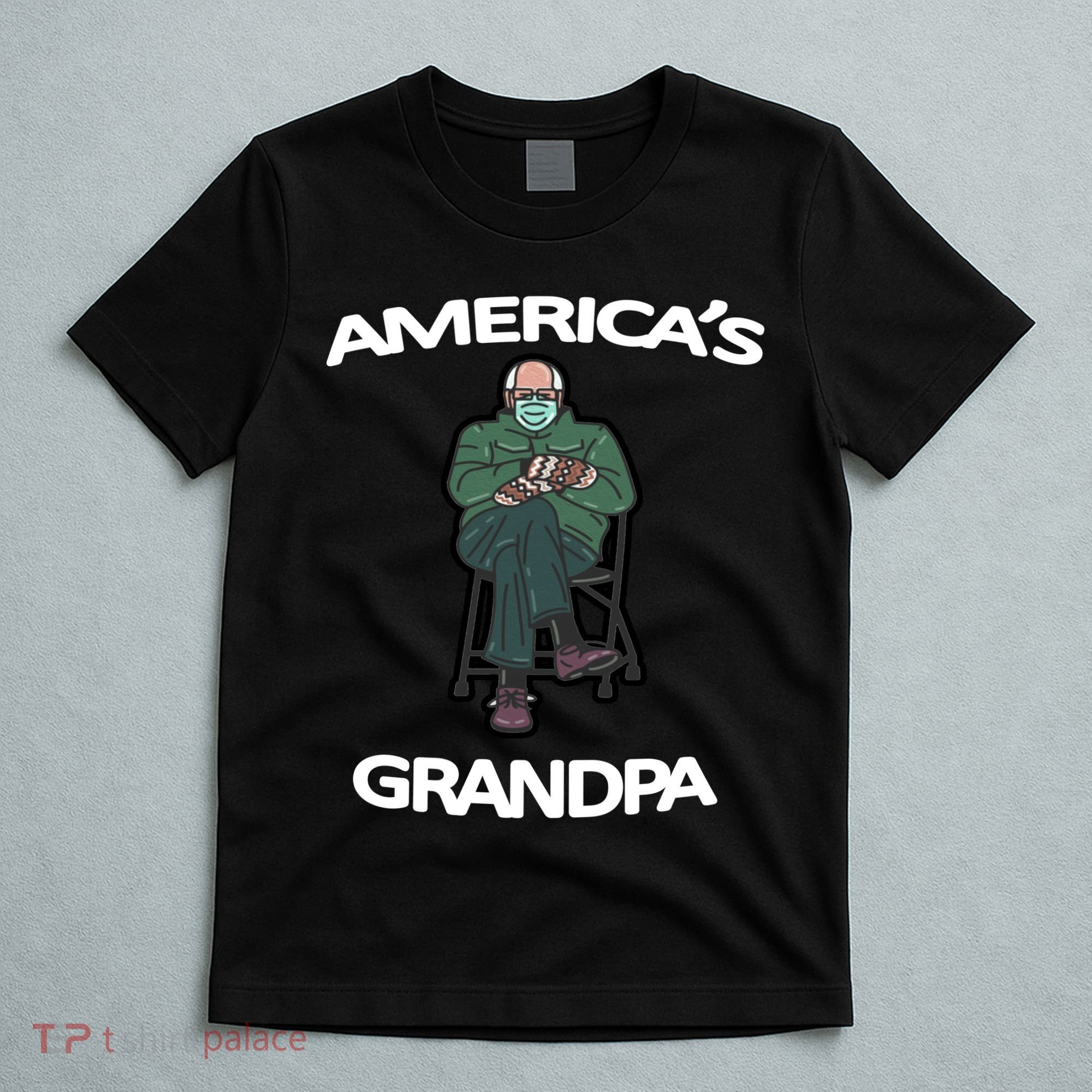 America's Grandpa Bernie Sanders Mitten Meme T-Shirt