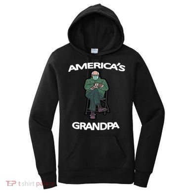 America's Grandpa Bernie Sanders Mitten Meme Women's Hoodie