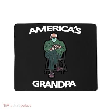 America's Grandpa Bernie Sanders Mitten Meme Mousepad