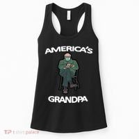 America's Grandpa Bernie Sanders Mitten Meme Women's Tank Top thumb 0