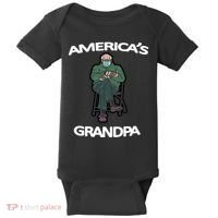 America's Grandpa Bernie Sanders Mitten Meme Baby Bodysuit thumb 0