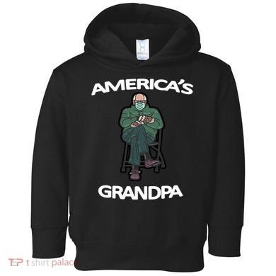 America's Grandpa Bernie Sanders Mitten Meme Toddler Hoodie