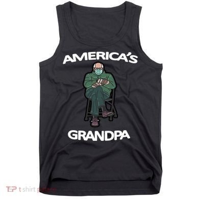 America's Grandpa Bernie Sanders Mitten Meme Tank Top