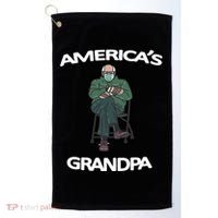 America's Grandpa Bernie Sanders Mitten Meme Golf Towel thumb 0