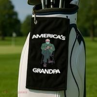 America's Grandpa Bernie Sanders Mitten Meme Golf Towel thumb 2