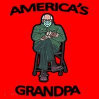 America's Grandpa Bernie Sanders Mitten Meme Santa Hat thumb 1