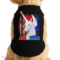 Americorn Unicorn Flag Doggie Tank thumb 0