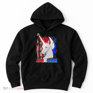 Americorn Unicorn Flag Hoodie
