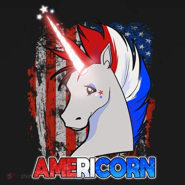 Americorn Unicorn Flag Bucket Hat