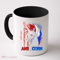 Americorn Unicorn Flag Coffee Mug thumb 0