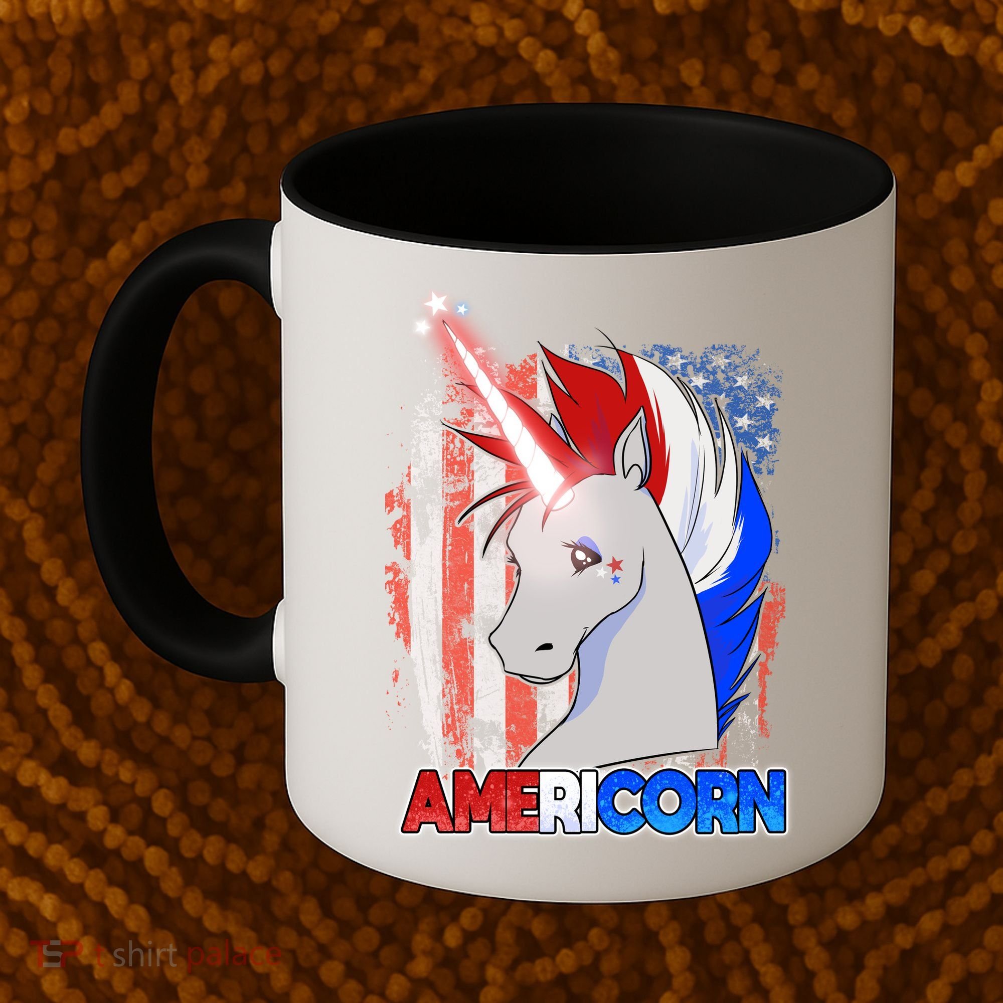 Americorn Unicorn Flag Coffee Mug