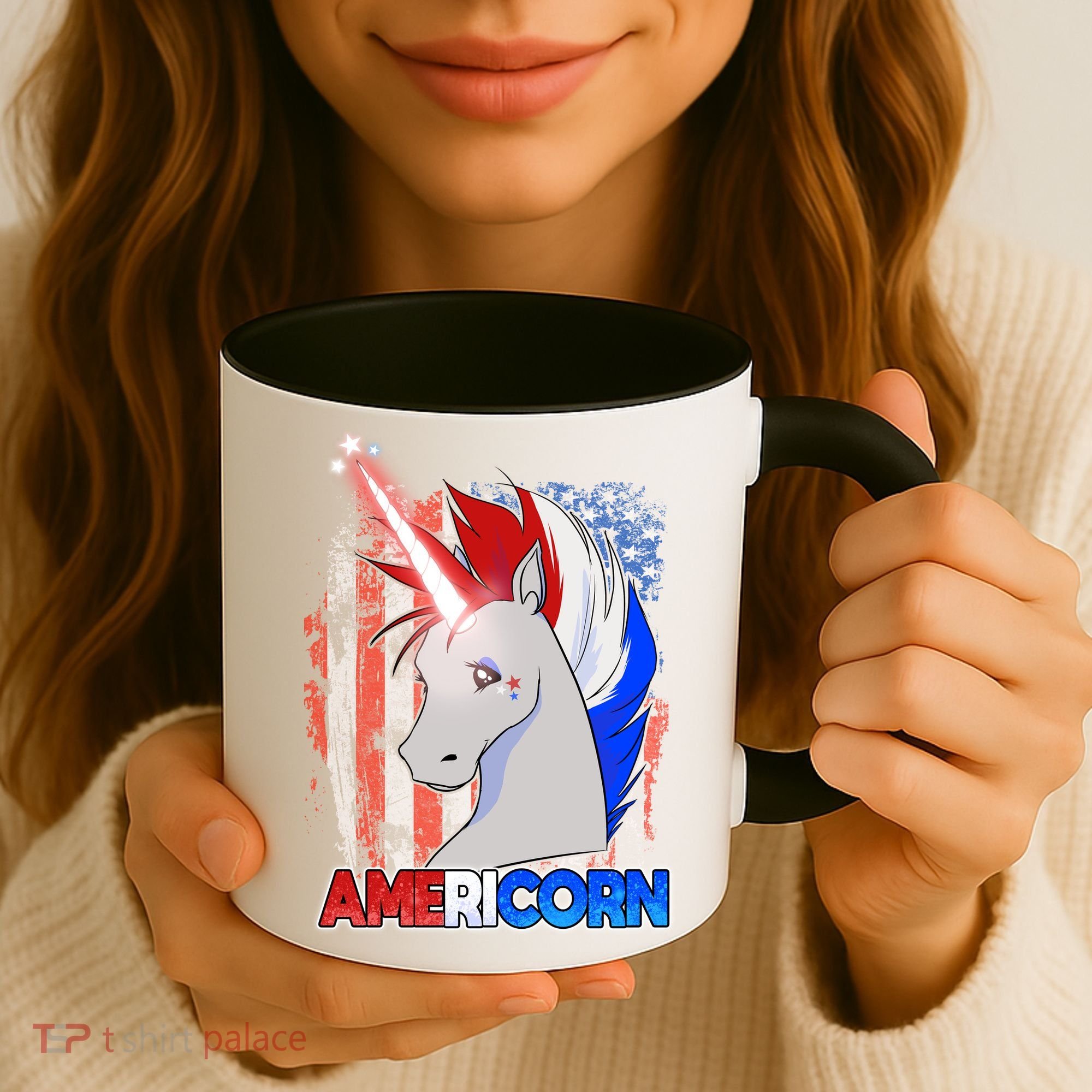 Americorn Unicorn Flag Coffee Mug