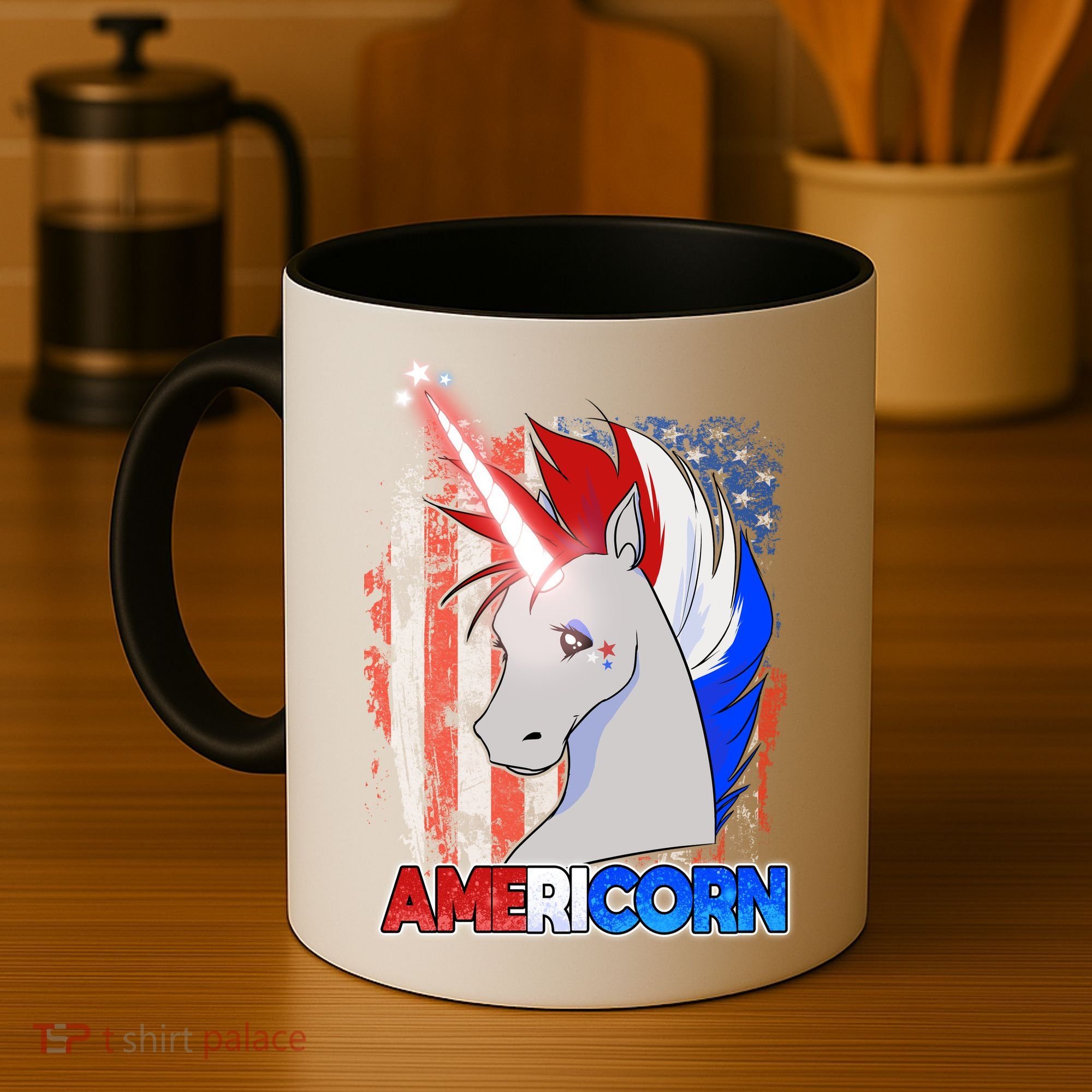 Americorn Unicorn Flag Coffee Mug