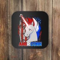 Americorn Unicorn Flag Coaster thumb 0