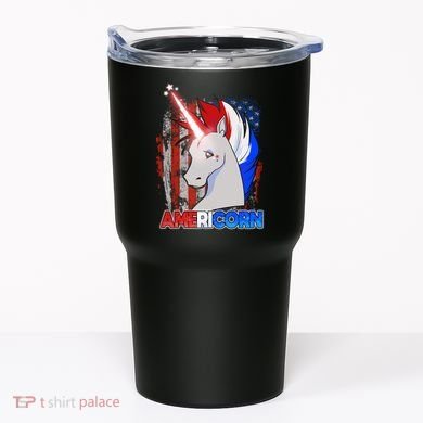 Americorn Unicorn Flag Tumbler