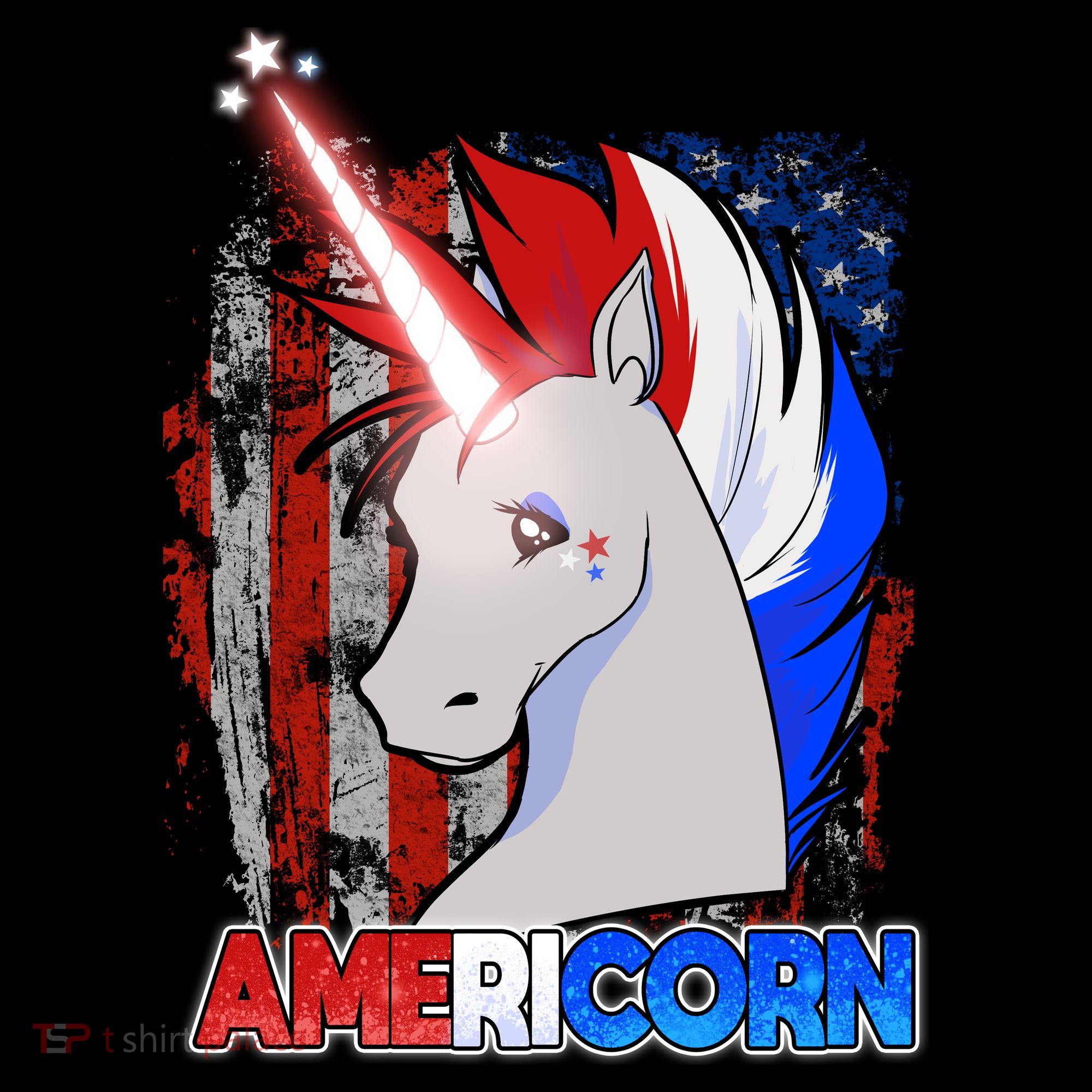 Americorn Unicorn Flag Toddler Hoodie