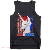 Americorn Unicorn Flag Tank Top thumb 0