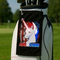 Americorn Unicorn Flag Golf Towel thumb 2