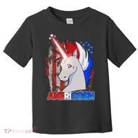 Americorn Unicorn Flag Toddler T-Shirt thumb 0