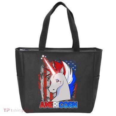 Americorn Unicorn Flag Tote Bag