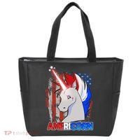 Americorn Unicorn Flag Tote Bag thumb 0