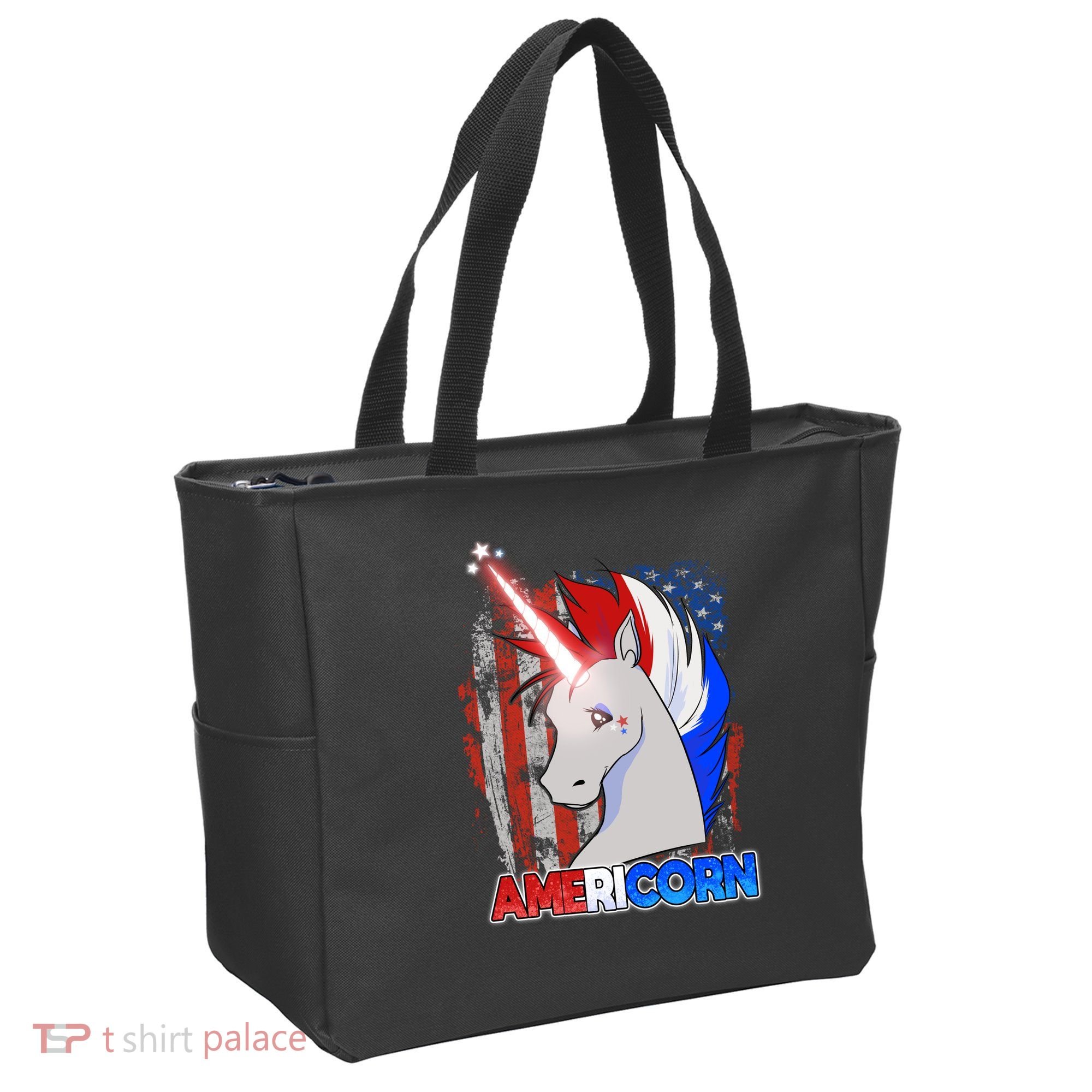 Americorn Unicorn Flag Tote Bag