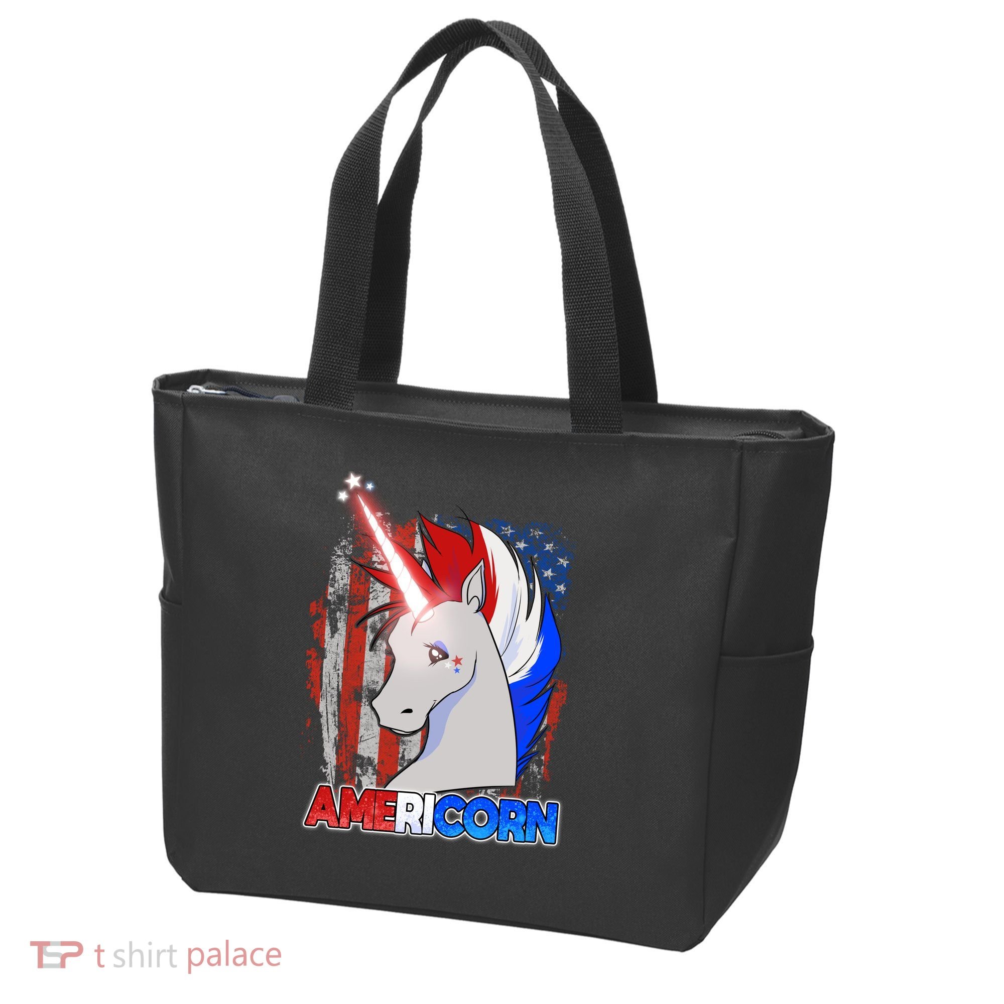 Americorn Unicorn Flag Tote Bag