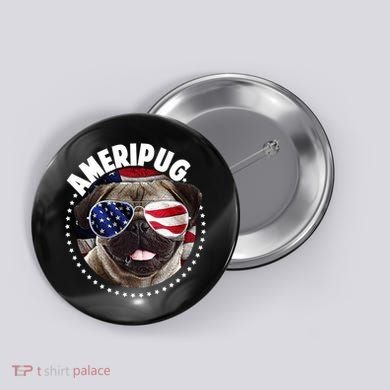 Ameripug Button