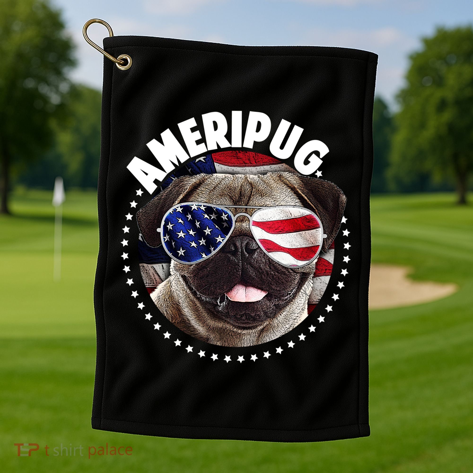 Ameripug Golf Towel