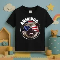 Ameripug Toddler T-Shirt thumb 3
