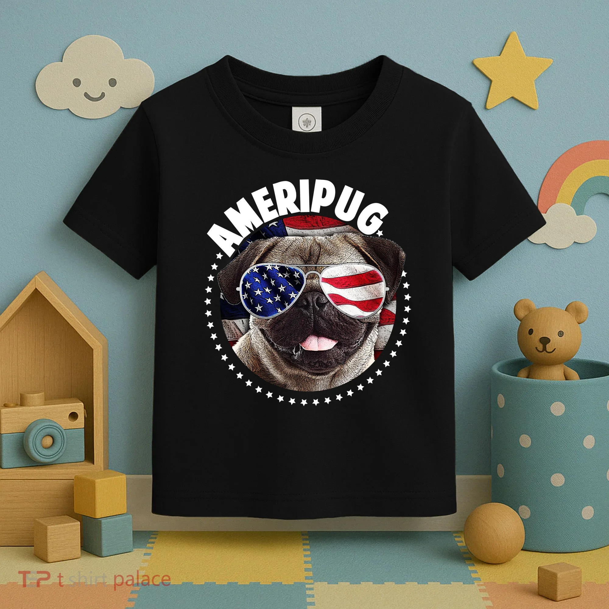 Ameripug Toddler T-Shirt