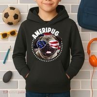 Ameripug Kids Hoodie thumb 2